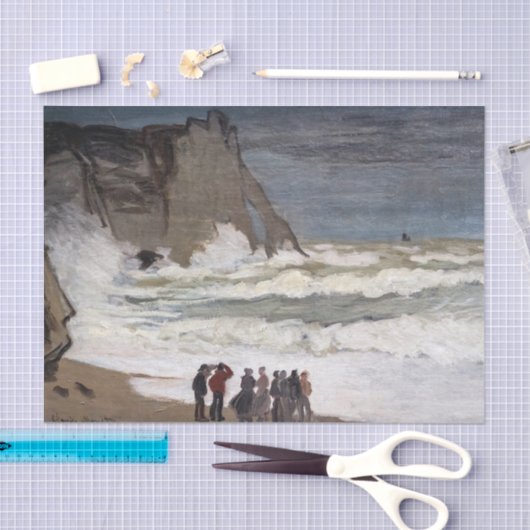 Claude Monet - Rough Zee at Etretat Tissuepapier (Craft)