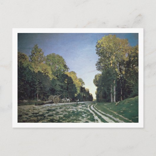 Claude Monet | Route de Chailly, Fontainebleau Briefkaart (Voorkant)