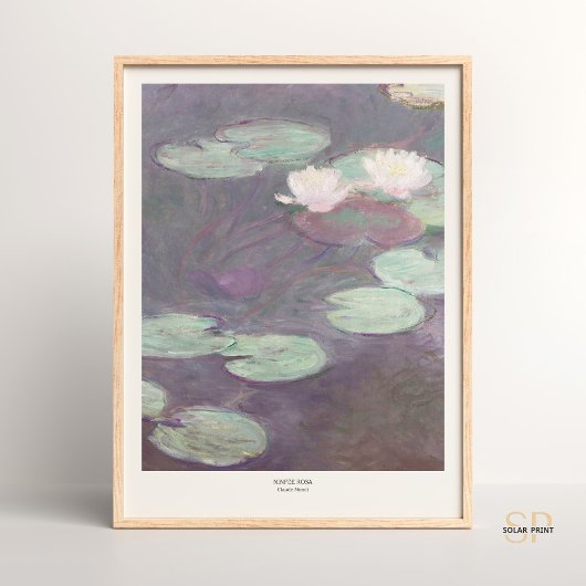 Claude Monet Roze Water Lelies Art Print
