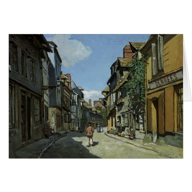 Claude Monet - Rue de la Bavole, Honfleur (Voorkant Horizontaal)