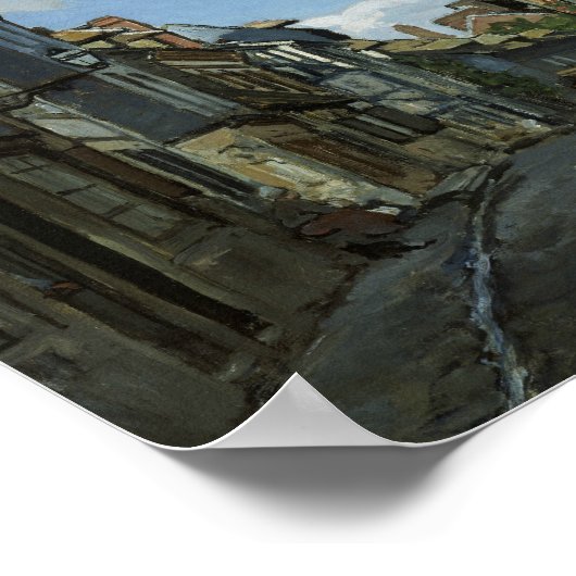 Claude Monet - Rue de la Bavole, Honfleur Poster (Hoek)