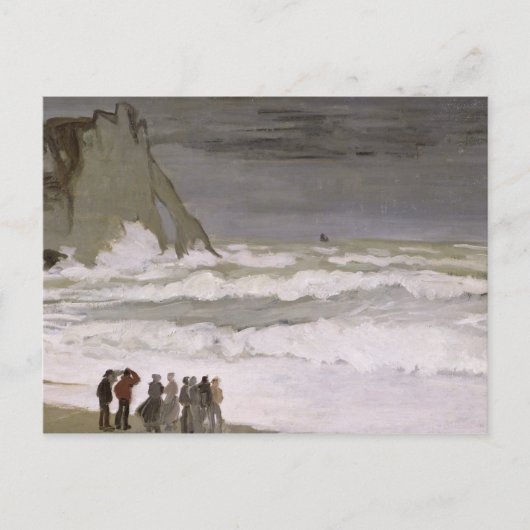 Claude Monet | Ruw Zee Etretat, 1868-69 Briefkaart (Voorkant)