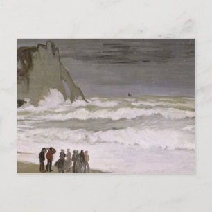 Claude Monet   Ruw Zee Etretat, 1868-69 Briefkaart