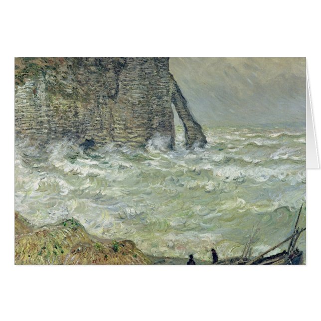 Claude Monet | Ruw Zee Etretat, 1883 (Voorkant Horizontaal)