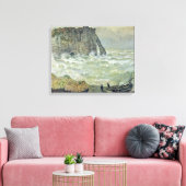 Claude Monet | Ruw Zee Etretat, 1883 Canvas Afdruk (Insitu (Woonkamer))