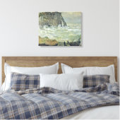 Claude Monet | Ruw Zee Etretat, 1883 Canvas Afdruk (Insitu (Slaapkamer))