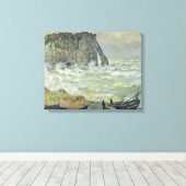Claude Monet | Ruw Zee Etretat, 1883 Canvas Afdruk (Insitu (Houten vloer))
