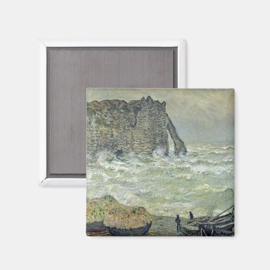 Claude Monet | Ruw Zee Etretat, 1883 Magneet (Voorkant / Achterkant)