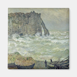 Claude Monet   Ruw Zee Etretat, 1883 Magneet