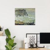 Claude Monet | Ruw Zee Etretat, 1883 Poster (Thuiskantoor)