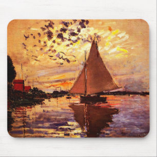Claude Monet-Sailboat bij Le Petit-Gennevilliers Muismat