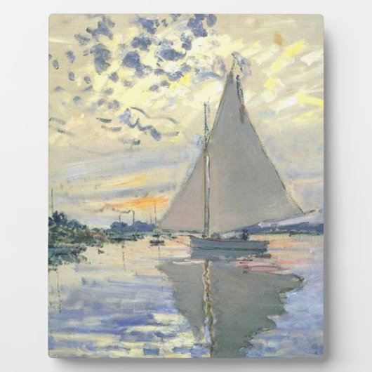 Claude Monet - Sailboot bij Le Petit Gennevilliers Fotoplaat (Voorkant)