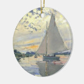 Claude Monet - Sailboot bij Le Petit Gennevilliers Keramisch Ornament (Links)