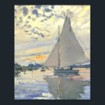 Claude Monet - Sailboot bij Le Petit Gennevilliers Poster<br><div class="desc">Claude Monet - Sailboot bij Le Petit Gennevilliers</div>