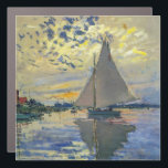 Claude Monet - Sailboot in Le Petit-Gennevilliers Automagneet<br><div class="desc">Zeilboot van Le Petit-Gennevilliers / Voilier au Petit-Gennevilliers - Claude Monet,  1874</div>