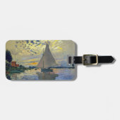 Claude Monet - Sailboot in Le Petit-Gennevilliers Bagagelabel (Voorkant horizontaal)