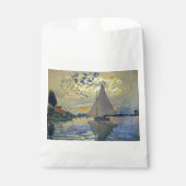 Claude Monet - Sailboot in Le Petit-Gennevilliers Bedankzakje (Voorkant)