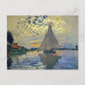 Claude Monet - Sailboot in Le Petit-Gennevilliers Briefkaart (Voorkant)