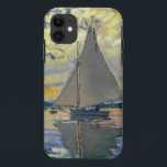 Claude Monet - Sailboot in Le Petit-Gennevilliers Case-Mate iPhone Case<br><div class="desc">Zeilboot van Le Petit-Gennevilliers / Voilier au Petit-Gennevilliers - Claude Monet,  1874</div>