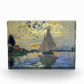Claude Monet - Sailboot in Le Petit-Gennevilliers Fotoblokken (Voorkant)