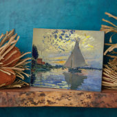 Claude Monet - Sailboot in Le Petit-Gennevilliers Fotoplaat (Zijkant)