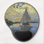 Claude Monet - Sailboot in Le Petit-Gennevilliers Gel Muismat<br><div class="desc">Zeilboot van Le Petit-Gennevilliers / Voilier au Petit-Gennevilliers - Claude Monet,  1874</div>