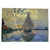Claude Monet - Sailboot in Le Petit-Gennevilliers Groot Cadeauzakje (Achterkant)