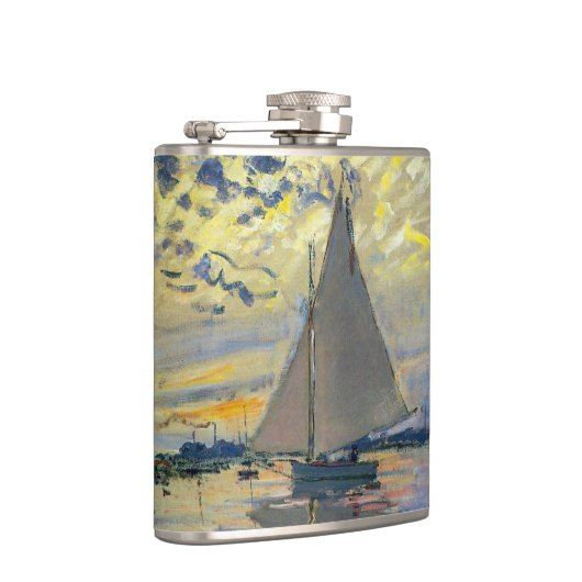 Claude Monet - Sailboot in Le Petit-Gennevilliers Heupfles (Rechts)