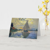 Claude Monet - Sailboot in Le Petit-Gennevilliers Kaart (Gele Bloem)