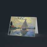 Claude Monet - Sailboot in Le Petit-Gennevilliers Kaart<br><div class="desc">Zeilboot van Le Petit-Gennevilliers / Voilier au Petit-Gennevilliers - Claude Monet,  1874</div>