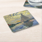 Claude Monet - Sailboot in Le Petit-Gennevilliers Kartonnen Onderzetters (Schuin)