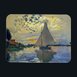 Claude Monet - Sailboot in Le Petit-Gennevilliers Magneet<br><div class="desc">Zeilboot van Le Petit-Gennevilliers / Voilier au Petit-Gennevilliers - Claude Monet,  1874</div>