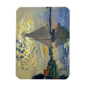 Claude Monet - Sailboot in Le Petit-Gennevilliers Magneet (Verticaal)