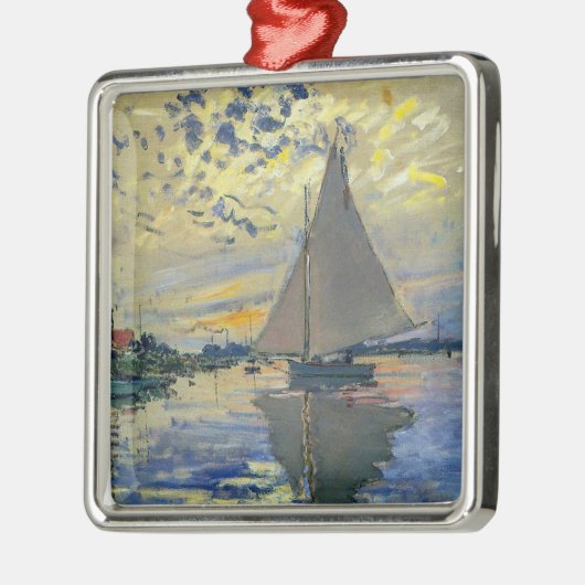 Claude Monet - Sailboot in Le Petit-Gennevilliers Metalen Ornament (Links)