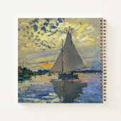 Claude Monet - Sailboot in Le Petit-Gennevilliers Notitieboek (Achterkant)