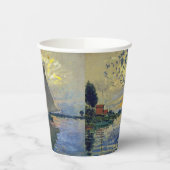 Claude Monet - Sailboot in Le Petit-Gennevilliers Papieren Bekers (Links)