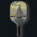Claude Monet - Sailboot in Le Petit-Gennevilliers Pickleball Paddle<br><div class="desc">Zeilboot van Le Petit-Gennevilliers / Voilier au Petit-Gennevilliers - Claude Monet,  1874</div>