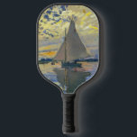 Claude Monet - Sailboot in Le Petit-Gennevilliers Pickleball Paddle<br><div class="desc">Zeilboot van Le Petit-Gennevilliers / Voilier au Petit-Gennevilliers - Claude Monet,  1874</div>