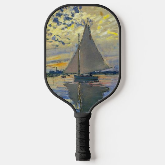 Claude Monet - Sailboot in Le Petit-Gennevilliers Pickleball Paddle (Voorkant)