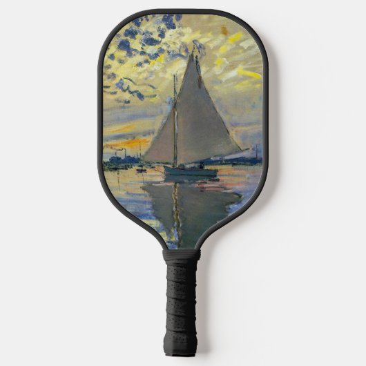 Claude Monet - Sailboot in Le Petit-Gennevilliers Pickleball Paddle (Achterkant)