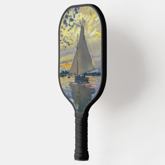 Claude Monet - Sailboot in Le Petit-Gennevilliers Pickleball Paddle (Links)