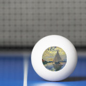 Claude Monet - Sailboot in Le Petit-Gennevilliers Pingpongbal (Net)