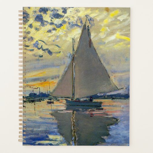 Claude Monet - Sailboot in Le Petit-Gennevilliers Planner (Voorkant)