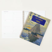 Claude Monet - Sailboot in Le Petit-Gennevilliers Planner (Display)