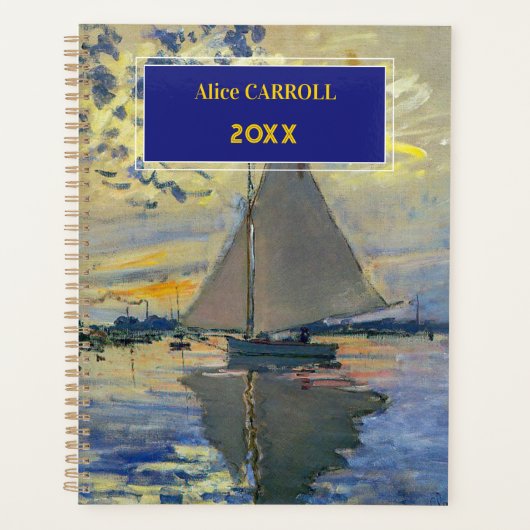 Claude Monet - Sailboot in Le Petit-Gennevilliers Planner (Voorkant)