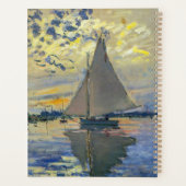 Claude Monet - Sailboot in Le Petit-Gennevilliers Planner (Achterkant)