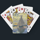 Claude Monet - Sailboot in Le Petit-Gennevilliers Pokerkaarten<br><div class="desc">Zeilboot van Le Petit-Gennevilliers / Voilier au Petit-Gennevilliers - Claude Monet,  1874</div>