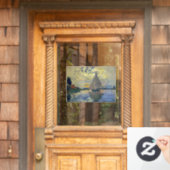 Claude Monet - Sailboot in Le Petit-Gennevilliers Raamsticker (Huis Deur)