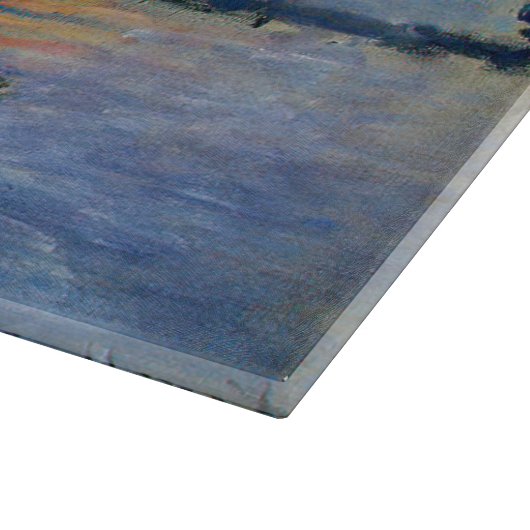 Claude Monet - Sailboot in Le Petit-Gennevilliers Snijplank (Hoek)