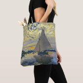 Claude Monet - Sailboot in Le Petit-Gennevilliers Tote Bag (Dichtbij)